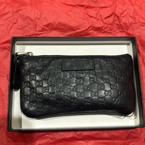 Gucci key pouch microguccissima pattern wallet